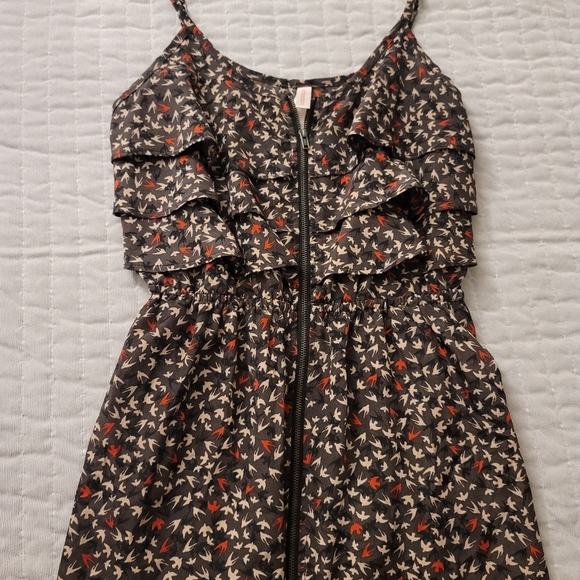 Full zip bird print dress - Picture 1 of 3